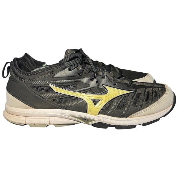 Mizuno Black White Player Trainer 2 Turf Baseball Mens Shoe Size 12, 320549-9000